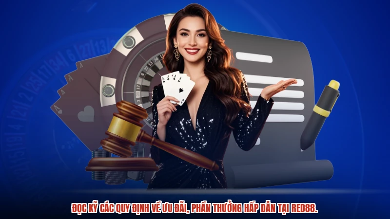 Đọc kỹ các quy định về ưu đãi, phần thưởng hấp dẫn tại RED88.