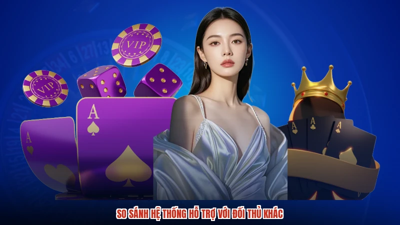 So sánh hệ thống hỗ trợ với đối thủ khác
